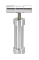 Preview: Aluminium Pollenpresse mit Drehgriff 112mm